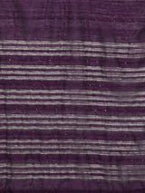 Purple Embroidered Silk Blend Straight Kurta With Trousers & Dupatta