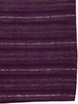 Purple Yoke Design Silk Blend Straight Kurta With Trousers & Dupatta