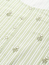 Green Printed Cotton Kurta