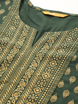Green Yoke Design Rayon Kurta