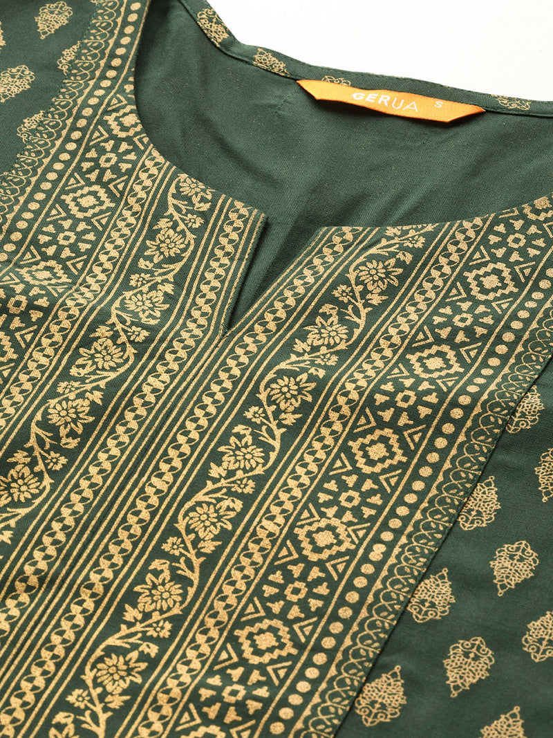 Green Yoke Design Rayon Kurta