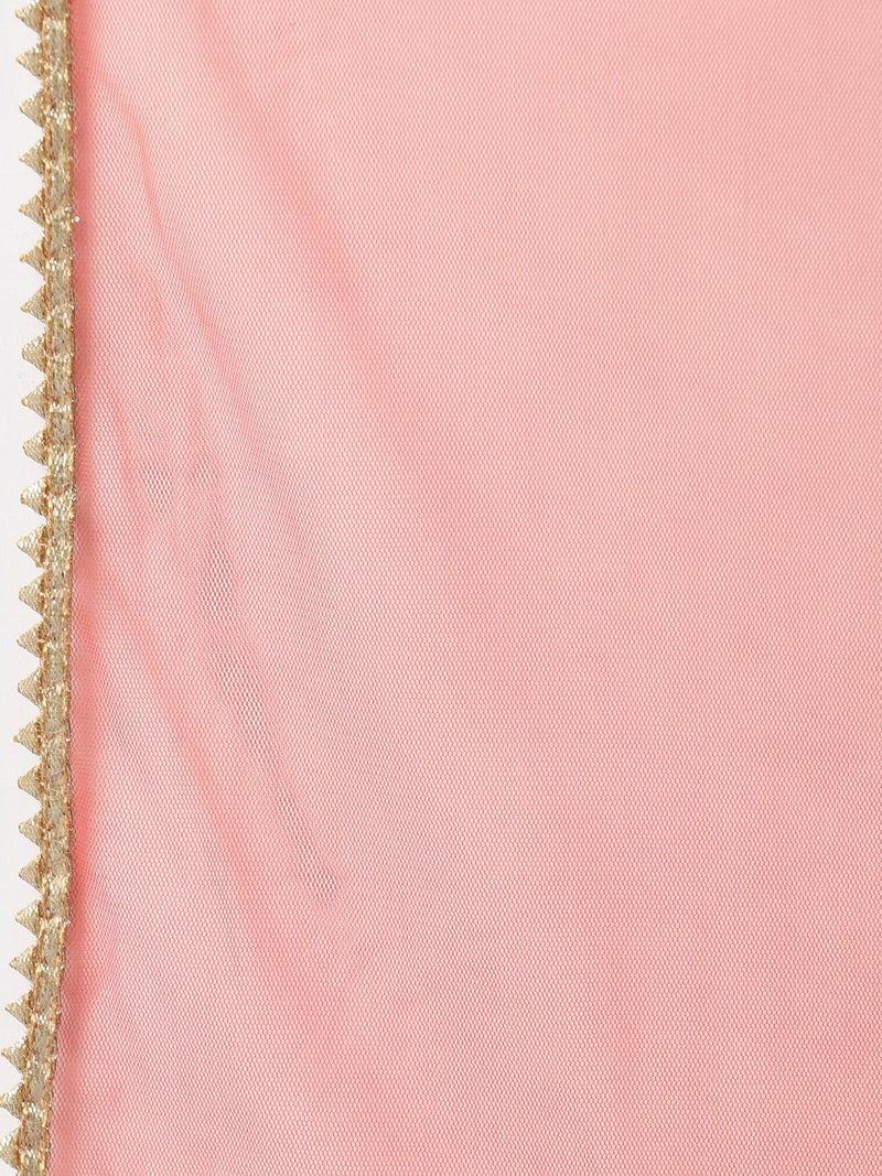 Pink Printed Rayon Suit Set