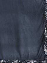 Blue Printed Rayon Suit Set