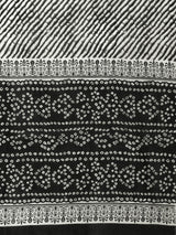 Black Printed Cotton Suit Set
