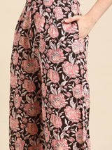 Peach Solid Rayon Suit Set