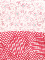 Pink Printed Cotton Suit Set