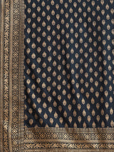 Blue Printed Rayon Suit Set