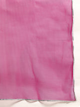 Pink Yoke Design Cotton Blend Suit Set